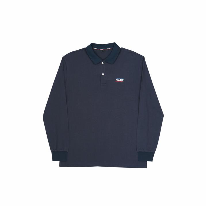 Thumbnail BASICALLY A LONGSLEEVE POLO NAVY one color