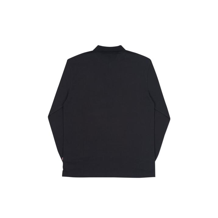 Thumbnail BASICALLY A LONGSLEEVE POLO BLACK one color