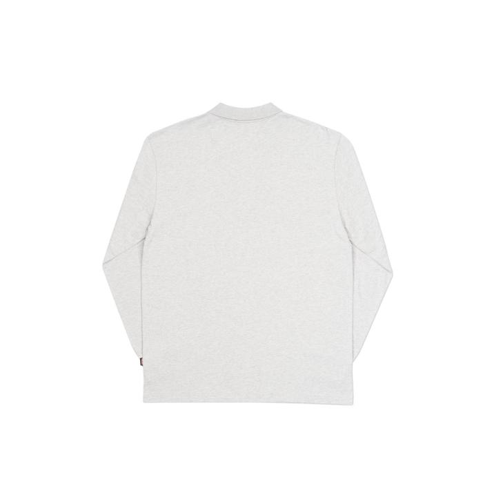 Thumbnail BASICALLY A LONGSLEEVE POLO GREY MARL one color