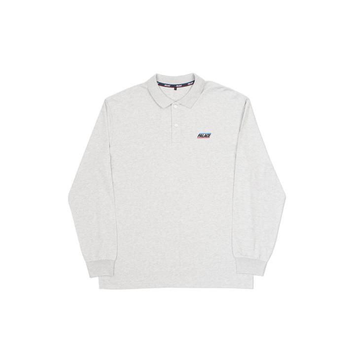 Thumbnail BASICALLY A LONGSLEEVE POLO GREY MARL one color