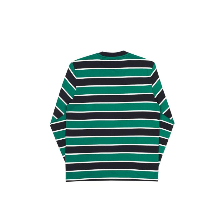 Thumbnail BORDER LONGSLEEVE GREEN / BLACK one color