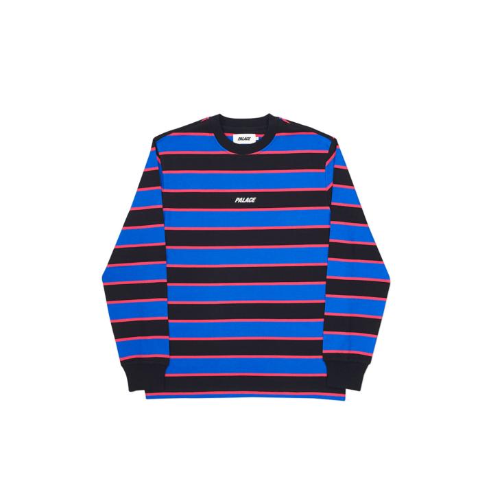 Thumbnail BORDER LONGSLEEVE BLACK / BLUE one color