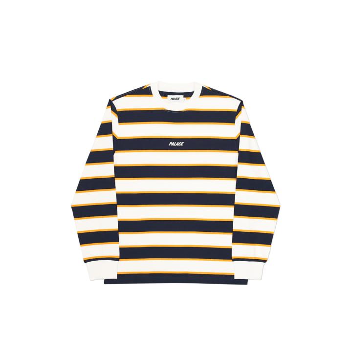 Thumbnail BORDER LONGSLEEVE WHITE / NAVY one color