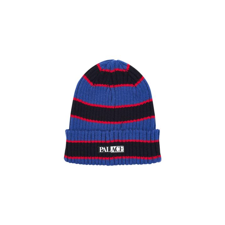 BORDER BEANIE NAVY / RED one color