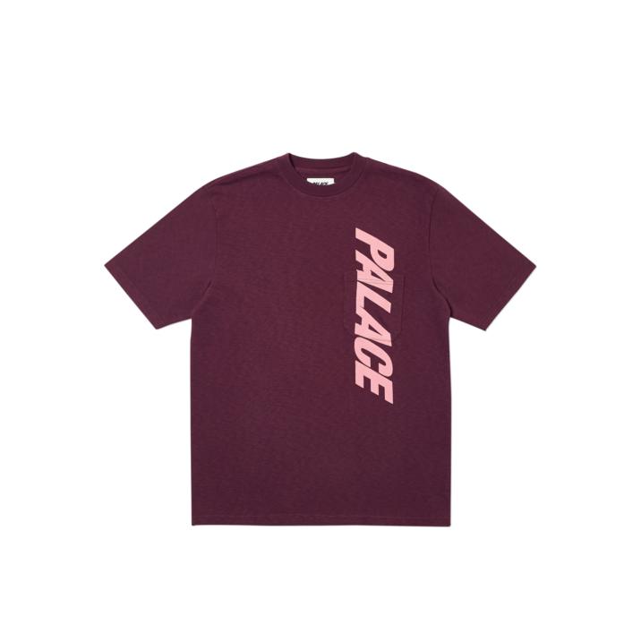 P-SLUB POCKET T-SHIRT BURGUNDY one color