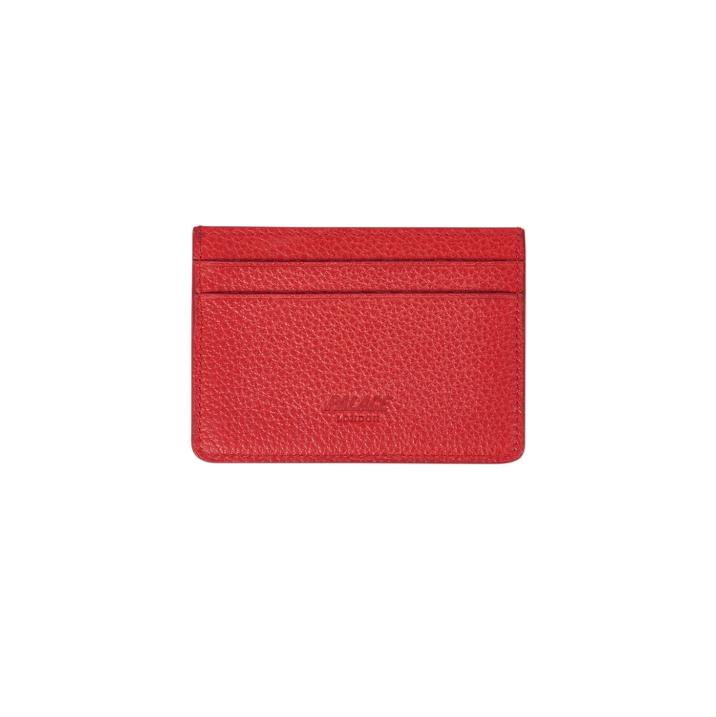 Thumbnail LEATHER CARD HOLDER RED one color