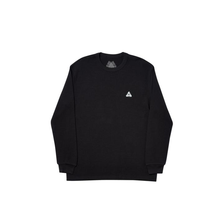 SOFAR WAFFLE LONGSLEEVE BLACK one color