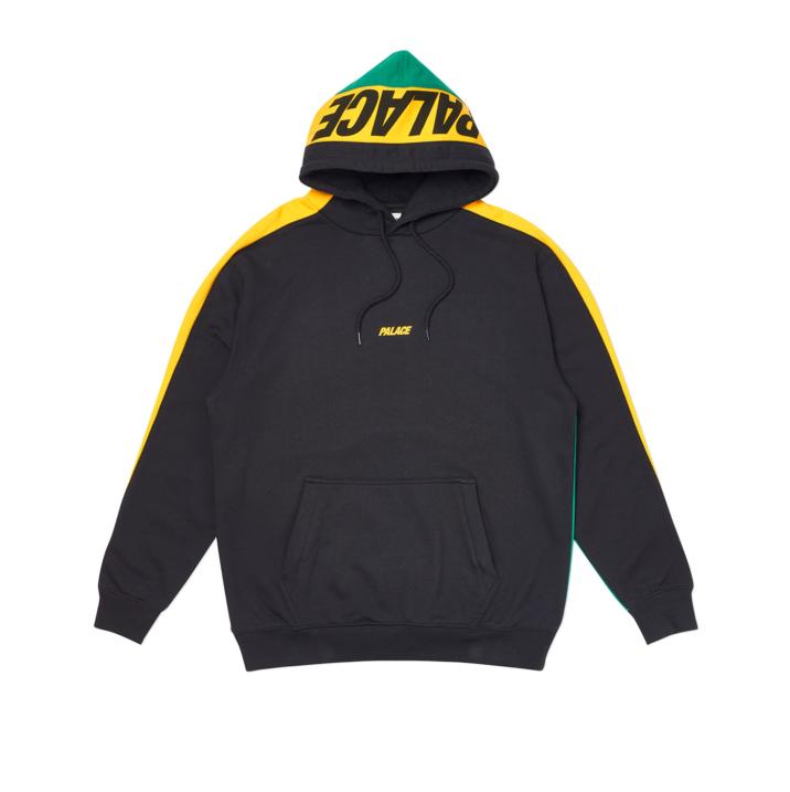 Thumbnail CATCH UP HOOD BLACK / YELLOW / GREEN one color