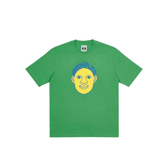 PALACE SUBURBAN BLISS ELF HEAD T-SHIRT GREEN one color