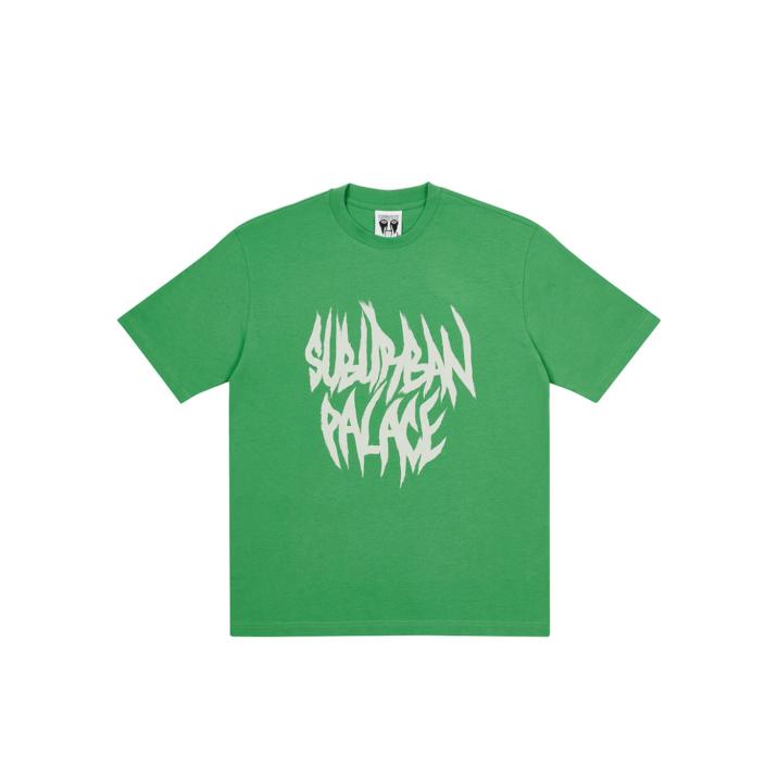 PALACE SUBURBAN BLISS PAINTBRUSH T-SHIRT GREEN one color