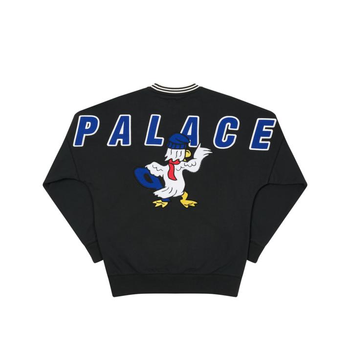 Chilly Duck Out Drop Shoulder Crew Black - Ultimo 2020 - Palace