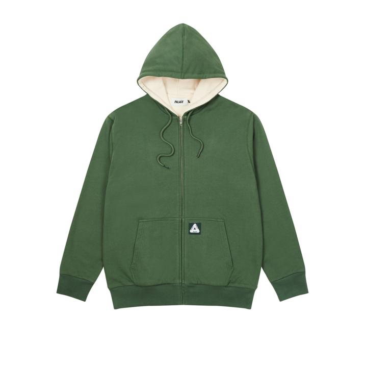 Thumbnail PATCH THERMAL ZIP HOOD GREEN one color