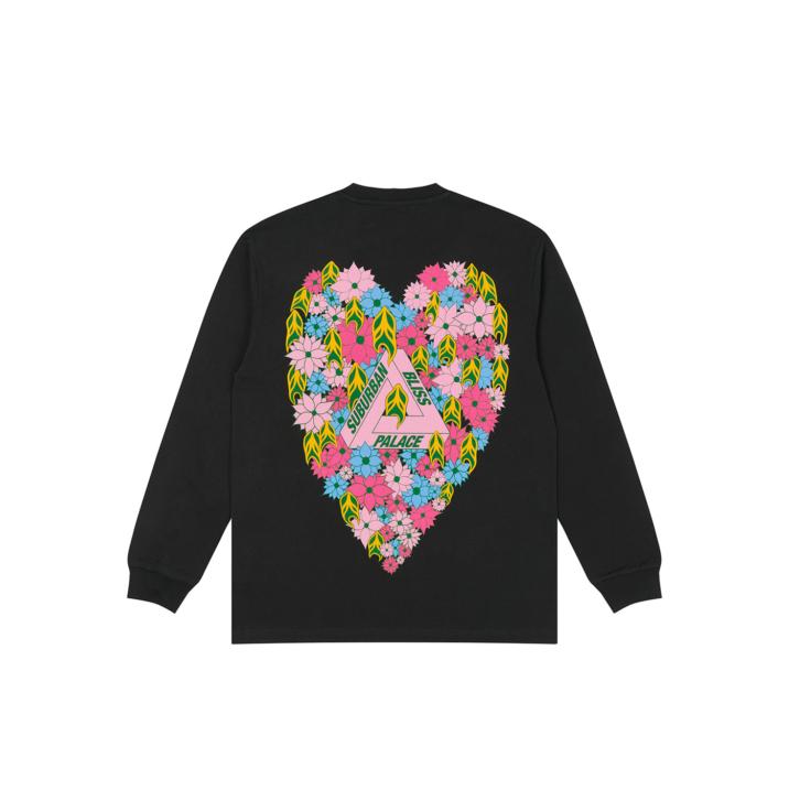 Thumbnail PALACE SUBURBAN BLISS PEACE AND LOVE LONGSLEEVE BLACK one color