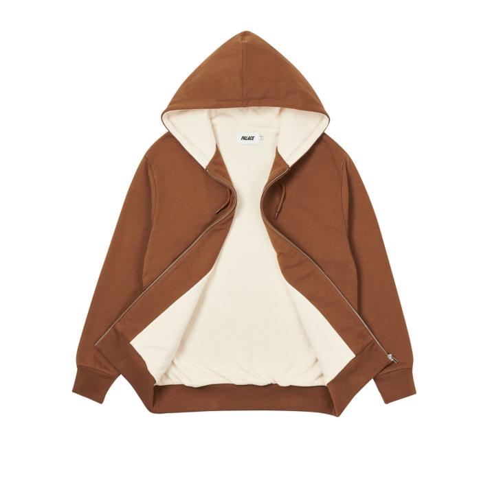 Thumbnail PATCH THERMAL ZIP HOOD BROWN one color