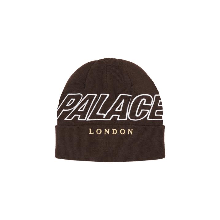 Thumbnail P-LONDON BEANIE BROWN one color