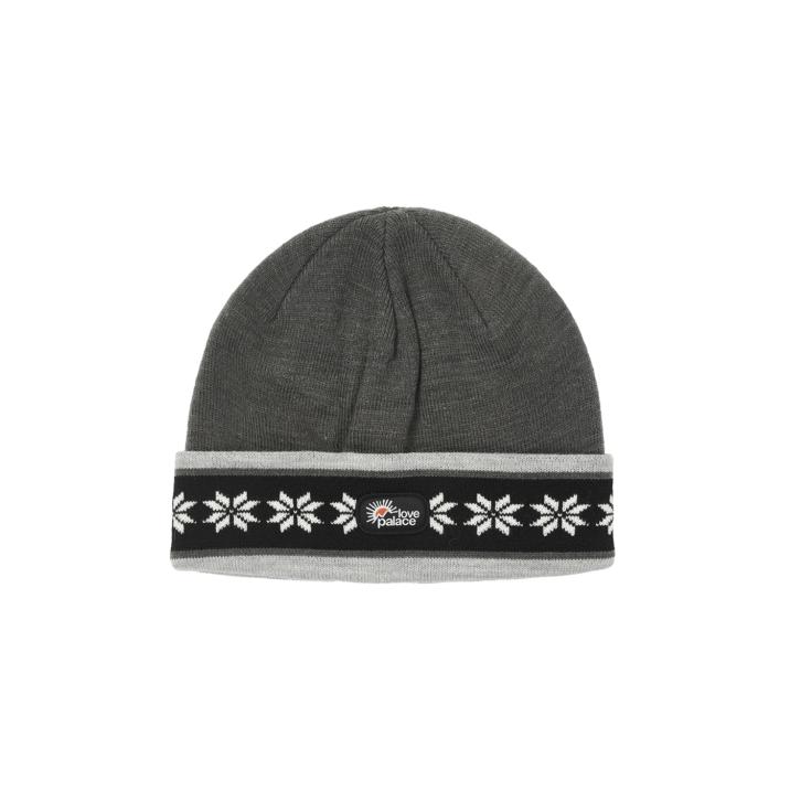 Thumbnail LOVE PALACE SNOWFLAKE BEANIE DARK GREY MARL one color