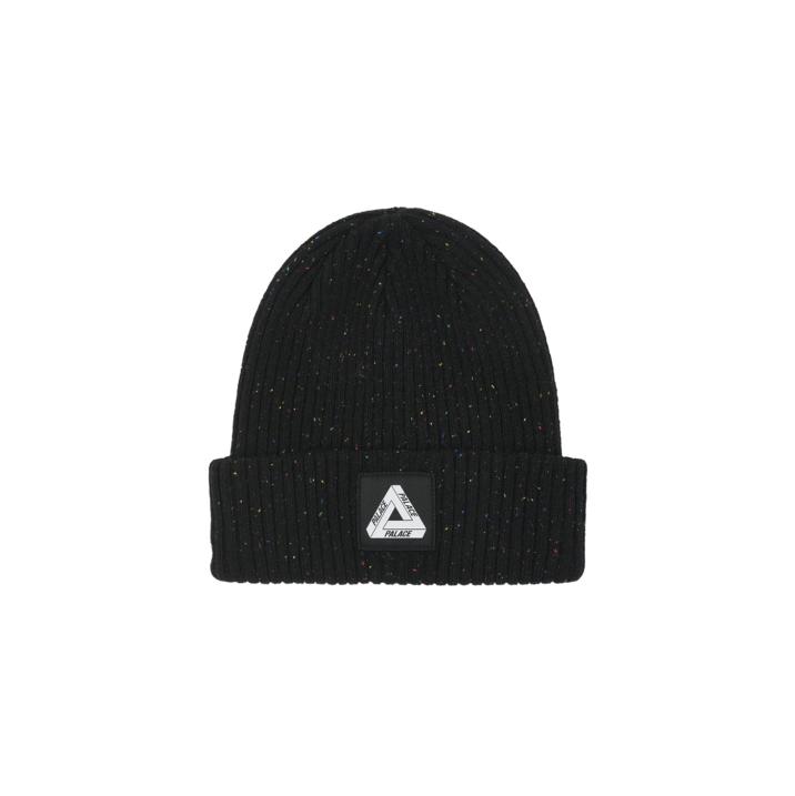 Nepped Tri-Ferg Patch Beanie Black - Ultimo 2021 - Palace Community