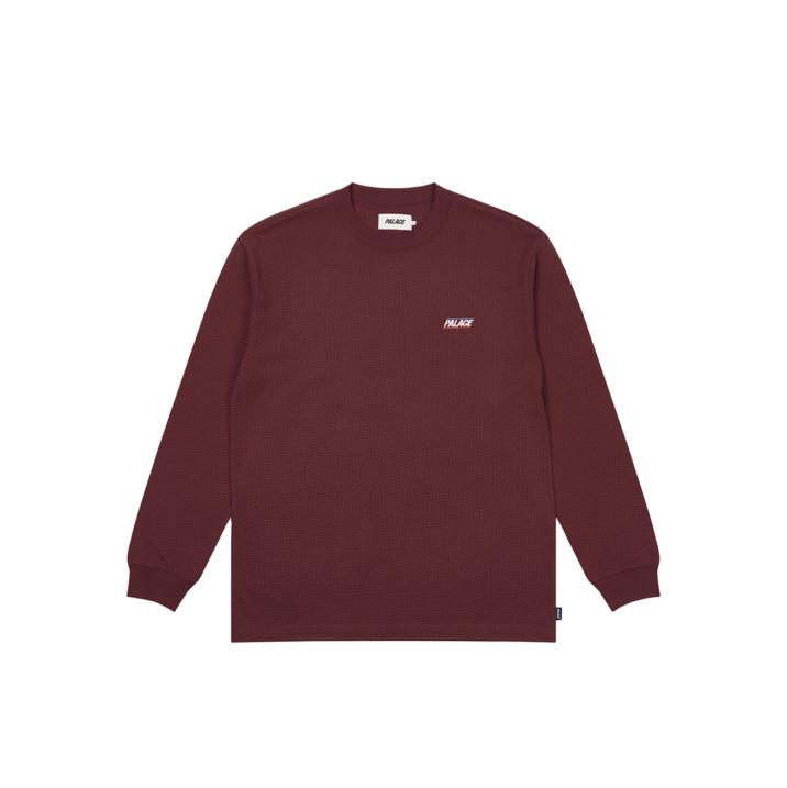 WAFFLE LONGSLEEVE BURGUNDY one color