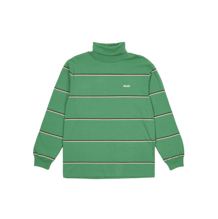 Thumbnail STRIPED TURTLENECK GREEN one color