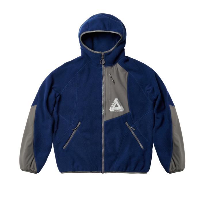 Thumbnail THERMA HOODED FLEECE JACKET BLUE one color