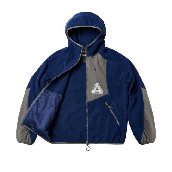 Thumbnail THERMA HOODED FLEECE JACKET BLUE one color