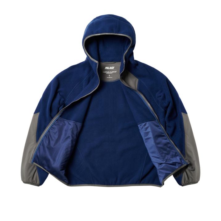 Thumbnail THERMA HOODED FLEECE JACKET BLUE one color