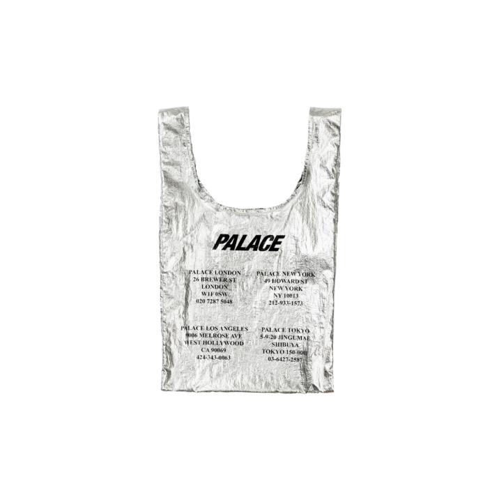 Thumbnail PALACE SHOP REUSABLE BAG SILVER one color