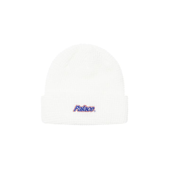 LOWERCASE FONT BEANIE WHITE one color