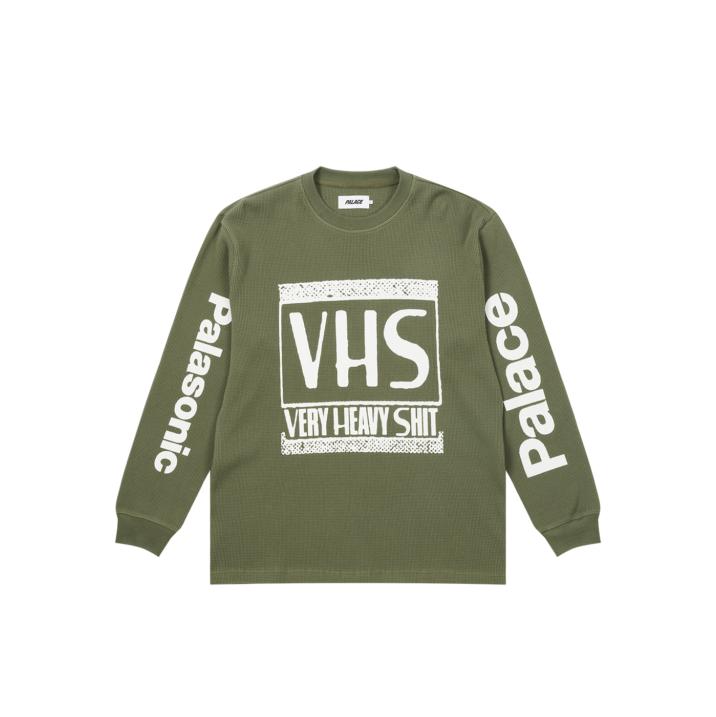 Thumbnail VHS THERMAL LONGLSEEVE TOP OLIVE one color