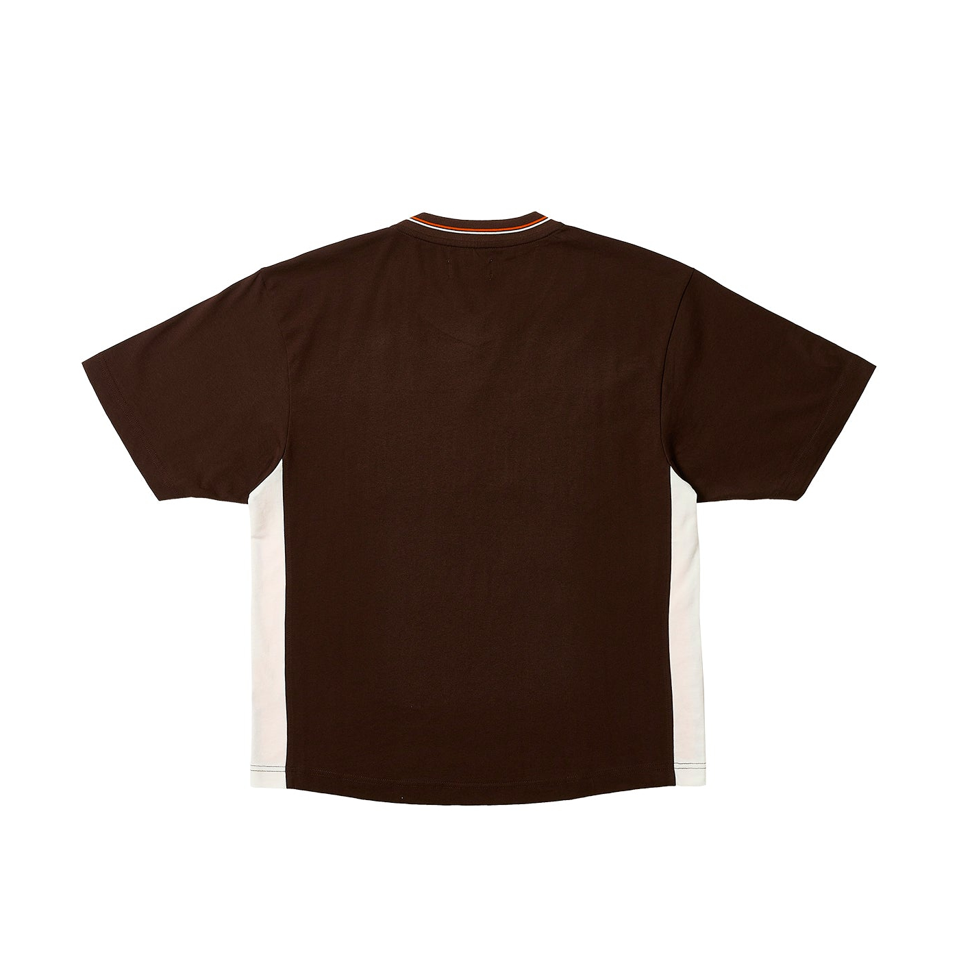 Thumbnail PANEL V-NECK JERSEY BROWN one color