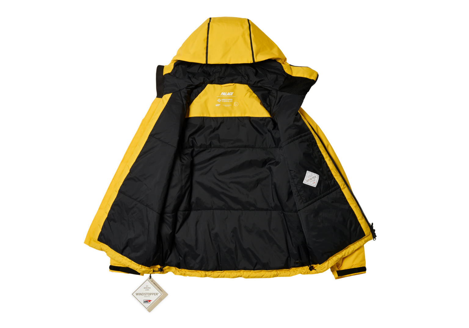 Gore-Tex Windstopper Mask Jacket Yellow - Ultimo 2023 - Palace Community