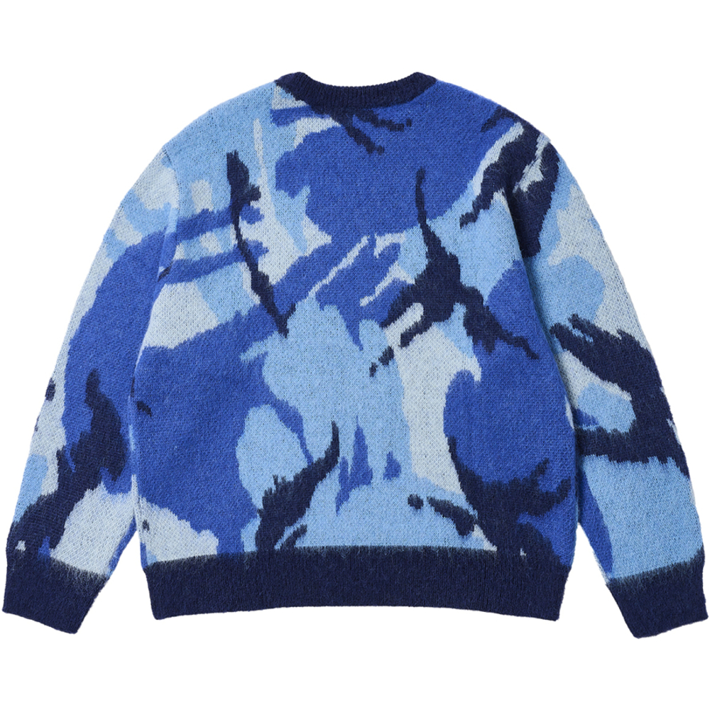 Thumbnail HAIRY CAMO KNIT WATER one color