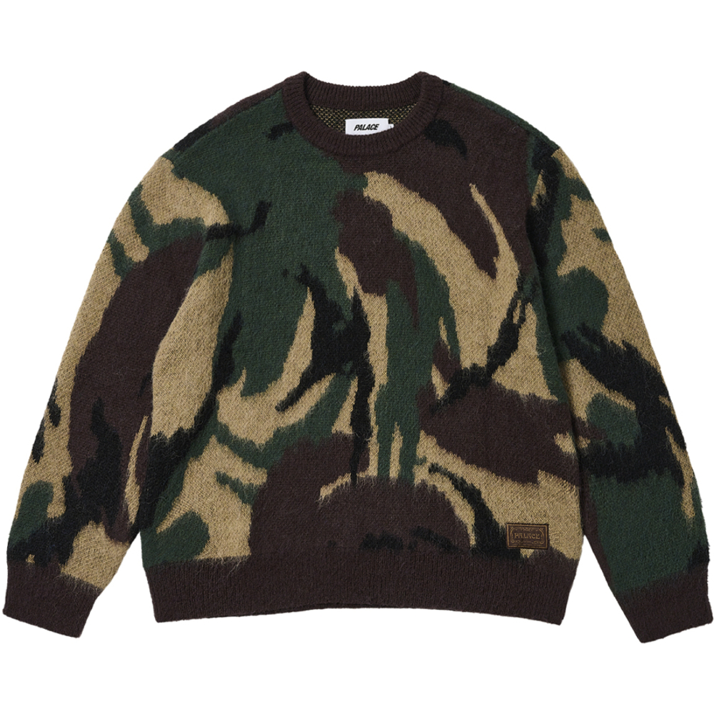 Thumbnail HAIRY CAMO KNIT WOODLAND one color