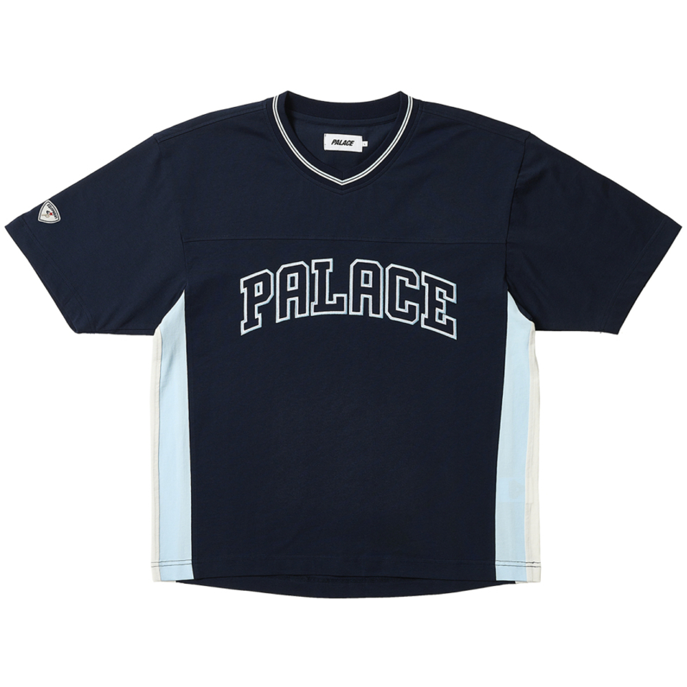 Thumbnail PANEL V-NECK JERSEY NAVY one color