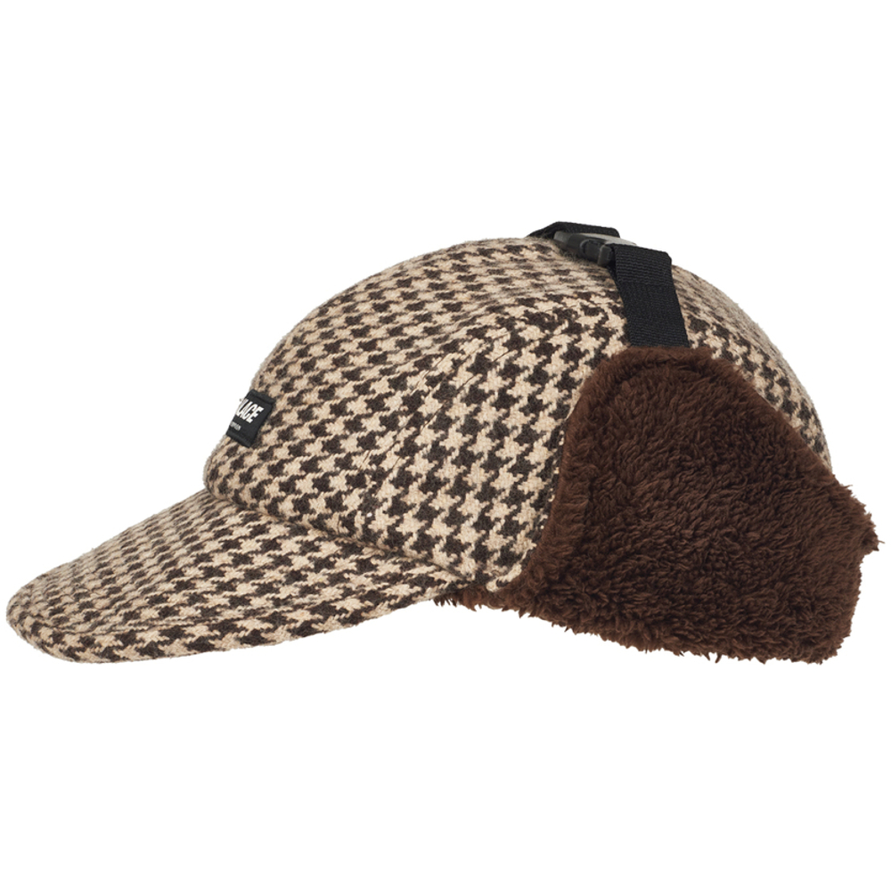 Thumbnail REVERSO EARFLAP 4-PANEL HOUNDSTOOTH BROWN one color