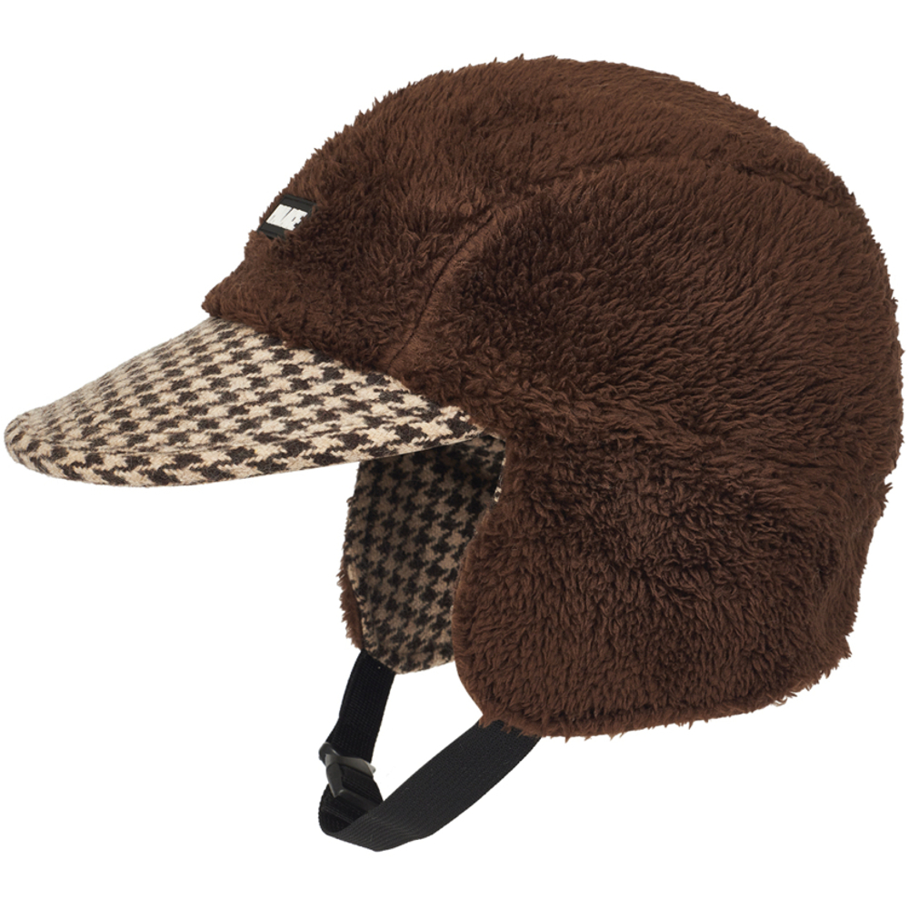 Thumbnail REVERSO EARFLAP 4-PANEL HOUNDSTOOTH BROWN one color