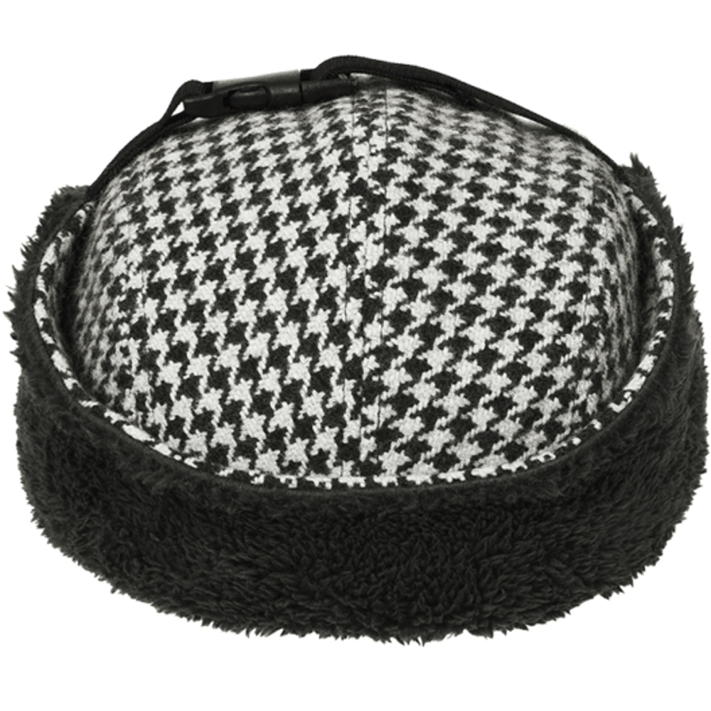 Thumbnail REVERSO EARFLAP 4-PANEL HOUNDSTOOTH WHITE one color