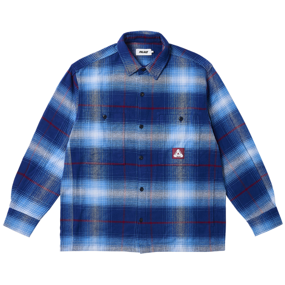 Thumbnail WORK SHIRT BLUE / RED one color