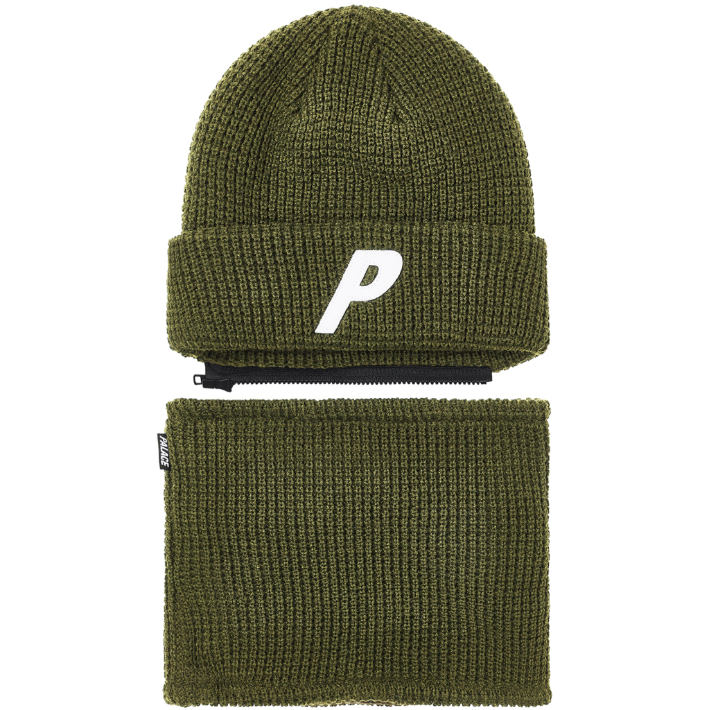 Thumbnail ZIP OFF FACEWARMER P BEANIE THE DEEP GREEN one color