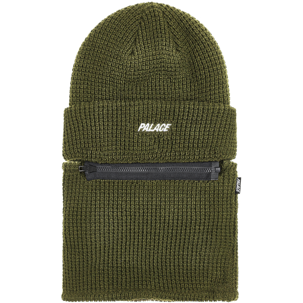 Thumbnail ZIP OFF FACEWARMER P BEANIE THE DEEP GREEN one color