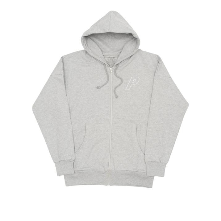 Thumbnail WAFFLE ZIP HOOD GREY one color