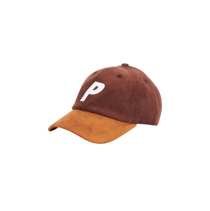 P 6-PANEL BROWN CORD / SUEDE one color