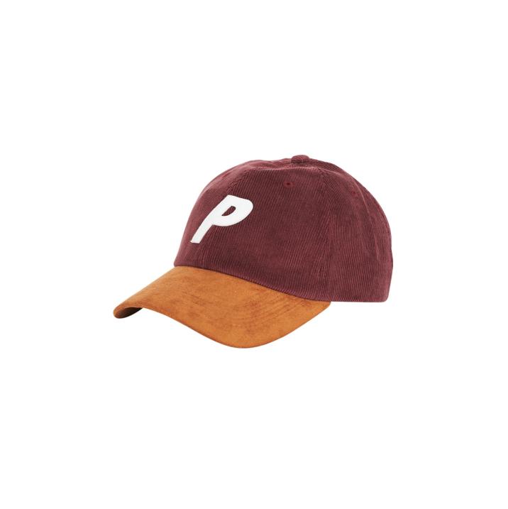 P 6-PANEL BURGUNDY CORD / SUEDE one color