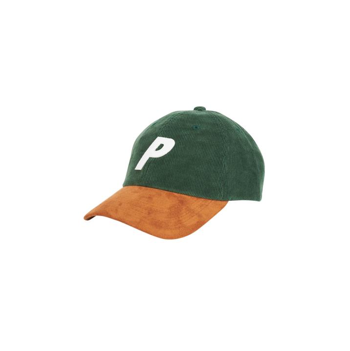 P 6-PANEL GREEN CORD / SUEDE one color