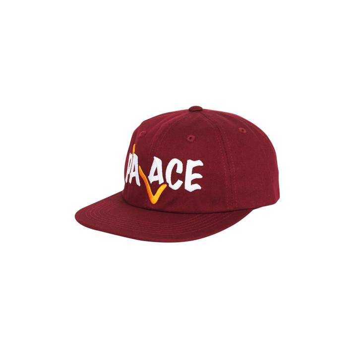 CORRECT 6-PANEL BURGUNDY one color