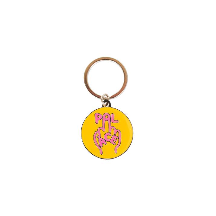 Thumbnail FINGER UP KEYRING NEON PINK / YELLOW one color