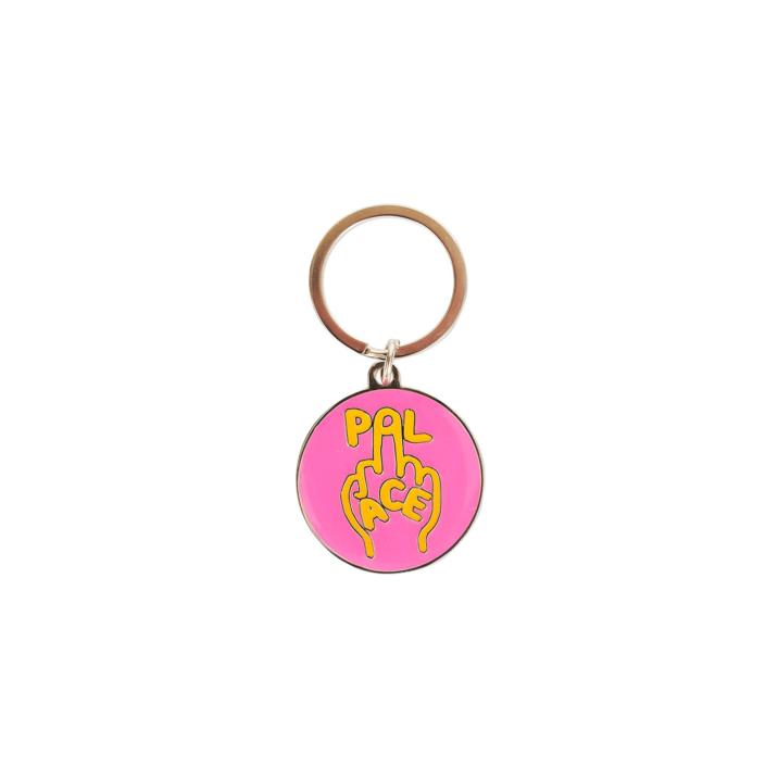 Thumbnail FINGER UP KEYRING NEON PINK / YELLOW one color