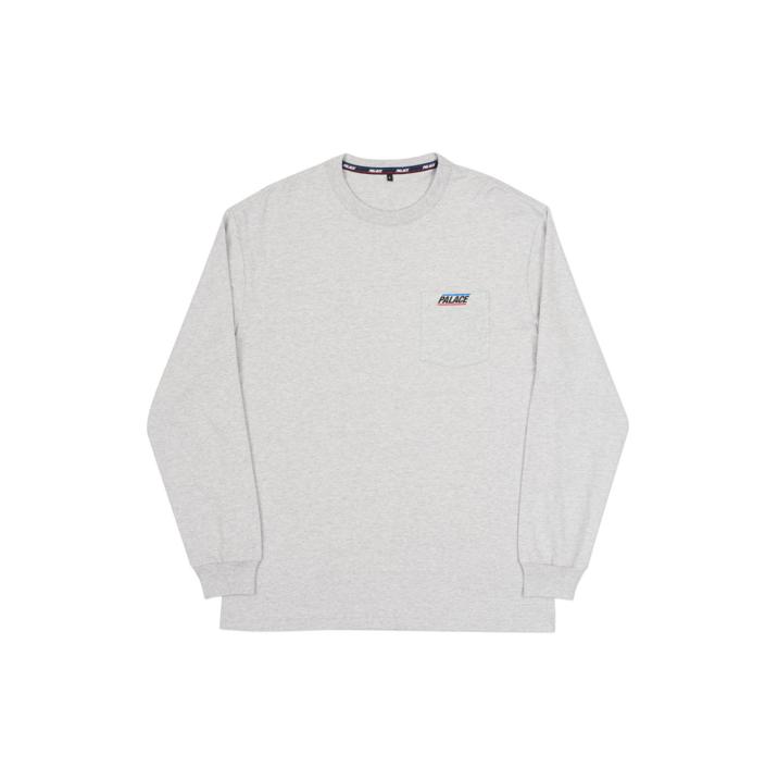 BASICALLY A POCKET LONGSLEEVE GREY MARL one color