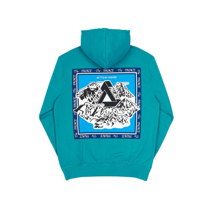 Thumbnail GETTING HIGHER HOOD SEA GREEN one color