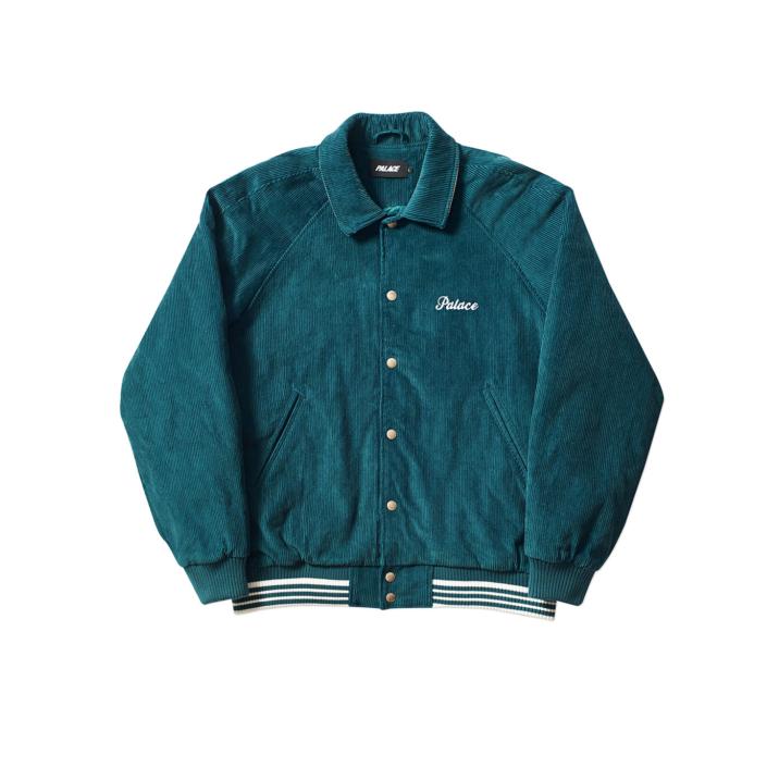 Thumbnail PALAZZO CORD BOMBER TEAL one color